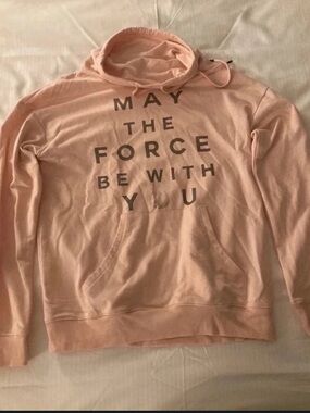 Her Universe Peach colored Cowl Neck Graphic Sweatshirt